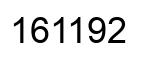 Number 161192 black image