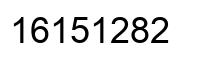 Número 16151282 imagen negro