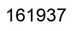 Número 161937 imagen negro