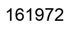Número 161972 imagen negro
