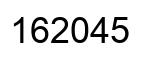 Número 162045 imagen negro