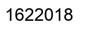 Number 1622018 black image