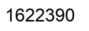 Número 1622390 imagen negro