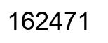 Number 162471 black image