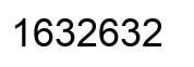 Number 1632632 black image