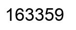 Number 163359 black image