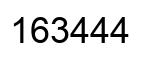 Número 163444 imagen negro