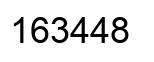 Number 163448 black image