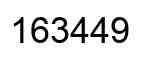 Number 163449 black image