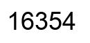 Number 16354 black image