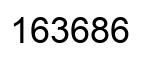 Number 163686 black image