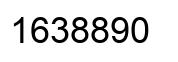 Number 1638890 black image