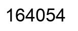 Número 164054 imagen negro
