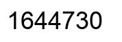Number 1644730 black image