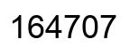 Número 164707 imagen negro