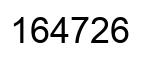 Número 164726 imagen negro
