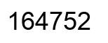 Número 164752 imagen negro