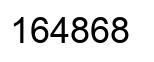 Número 164868 imagen negro