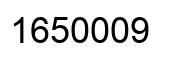 Number 1650009 black image
