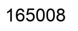 Number 165008 black image