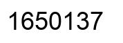 Number 1650137 black image
