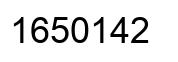 Number 1650142 black image