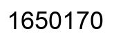 Number 1650170 black image