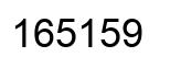Número 165159 imagen negro
