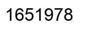 Number 1651978 black image