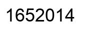 Número 1652014 imagen negro