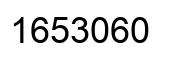 Number 1653060 black image