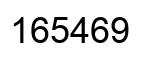 Número 165469 imagen negro