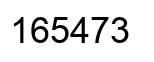 Número 165473 imagen negro