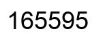 Number 165595 black image