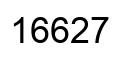Number 16627 black image