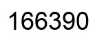 Number 166390 black image