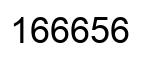 Número 166656 imagen negro