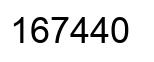 Número 167440 imagen negro