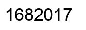 Number 1682017 black image