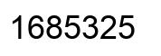 Número 1685325 imagen negro