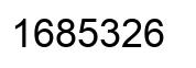 Número 1685326 imagen negro