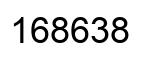 Number 168638 black image