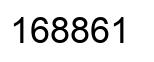 Number 168861 black image