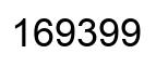 Number 169399 black image