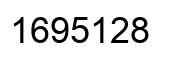 Number 1695128 black image