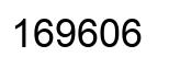 Number 169606 black image