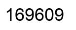 Number 169609 black image
