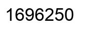 Number 1696250 black image