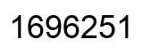 Number 1696251 black image