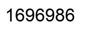 Number 1696986 black image